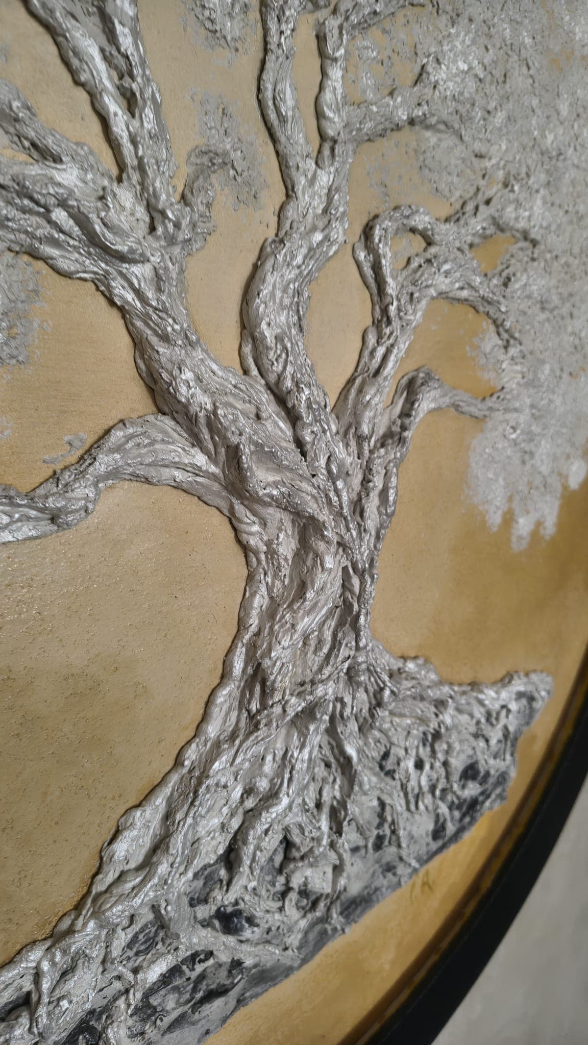 Tablou decorativ „Arborele Luminii” 82 cm cu LED – handmade, relief, design modern — image 4